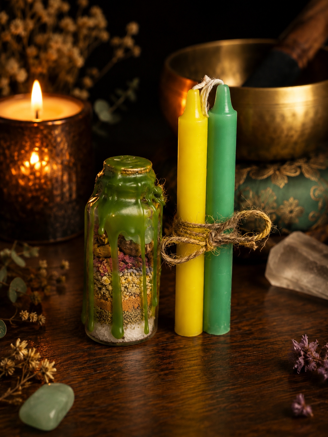 Money & Wealth Spell Jar - Attract Prosperity & Opportunity