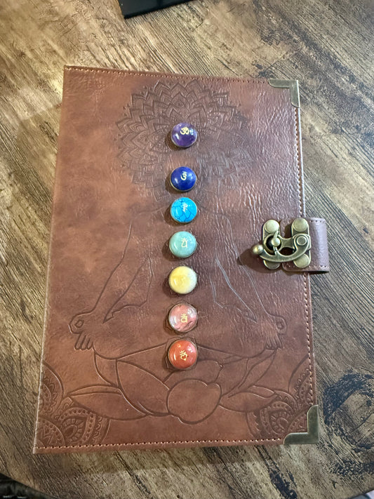 Chakra Leather Journal | Meditation, Manifestation & Mindfulness Notebook
