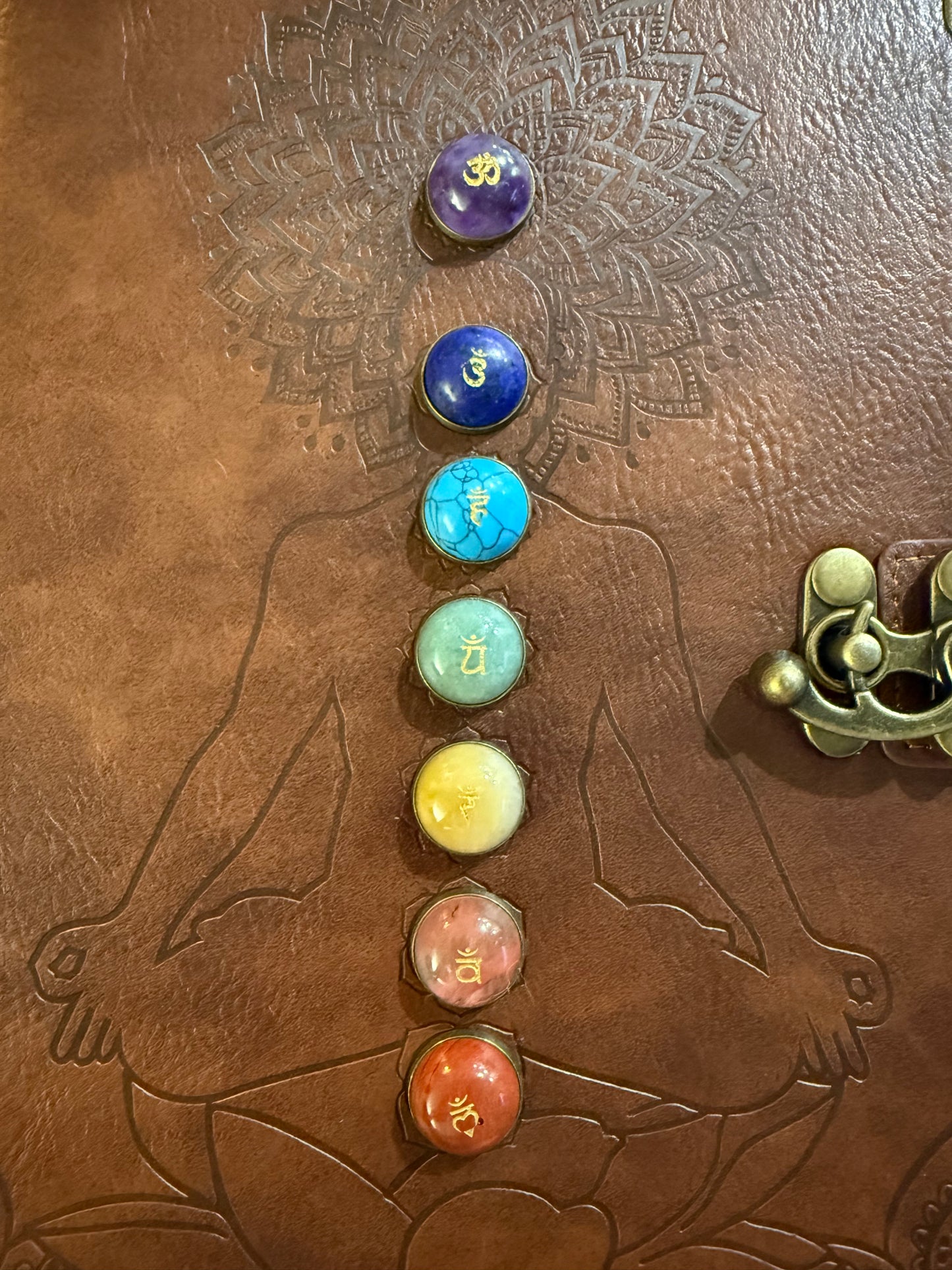 Chakra Leather Journal | Meditation, Manifestation & Mindfulness Notebook